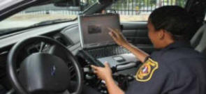 East Orange Police Officer Operating The Vehicle MDT